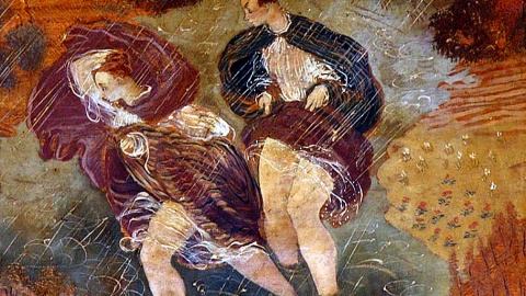 Fragment obrazu „Zdrojowiska Polskie” autorstwa Jeremiego Kubickiego. Fot. Magda Jasińska/PR PiK