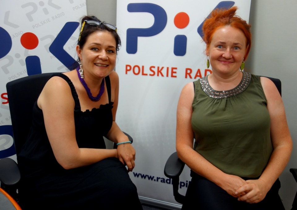 Stasia Budzisz i Anieszka Siejka w Polskim Radiu PiK. Fot. Iwona Muszytowska-Rzeszotek