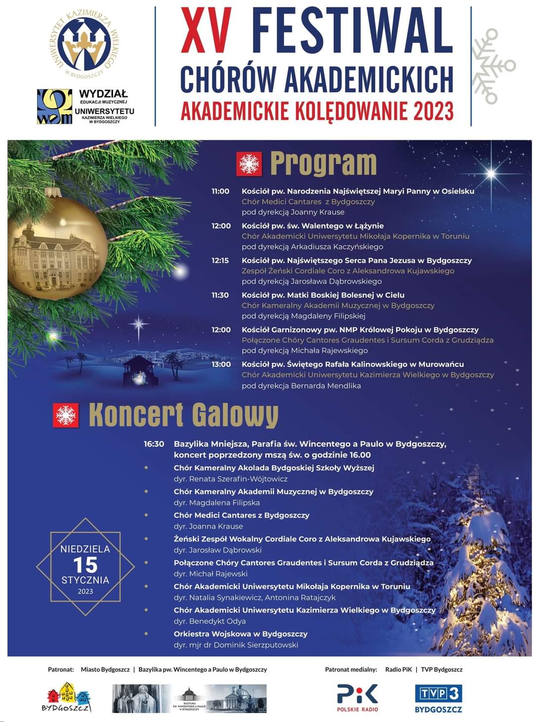 Akademickie Kolędowanie. Źródło: akademickiekoledowanie.ukw.edu.pl Akademickie Kolędowanie. Źródło: akademickiekoledowanie.ukw.edu.pl