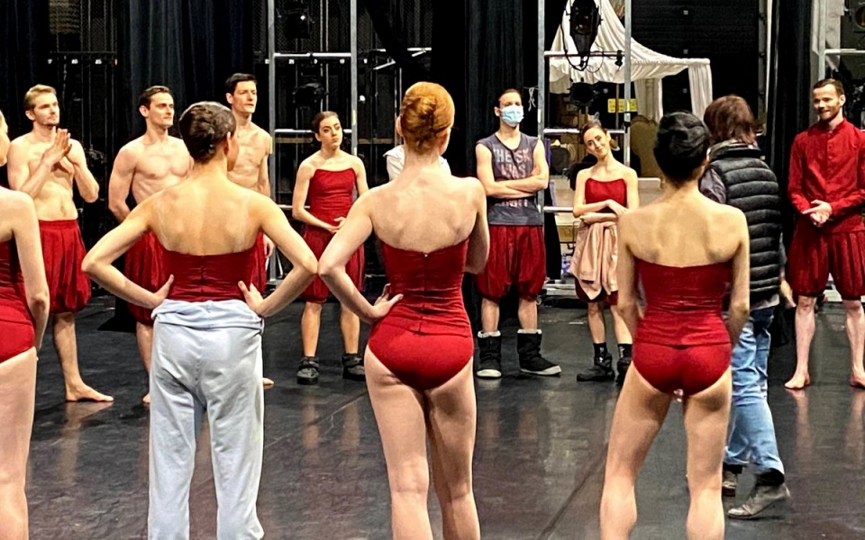 Przygotowania do rejestracji premiery baletu pt. „Szepty i cienie”. Fot. Magda Jasińska