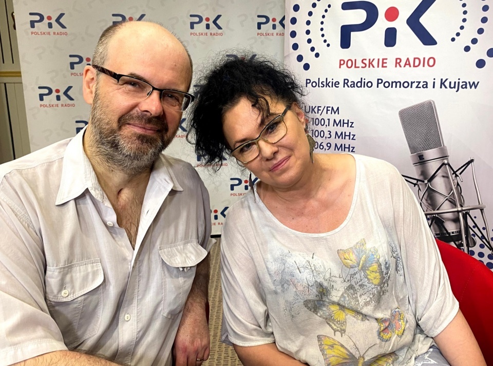Renata i Radosław Marcowie w Polskim Radiu PiK. Fot. Magda Jasińska