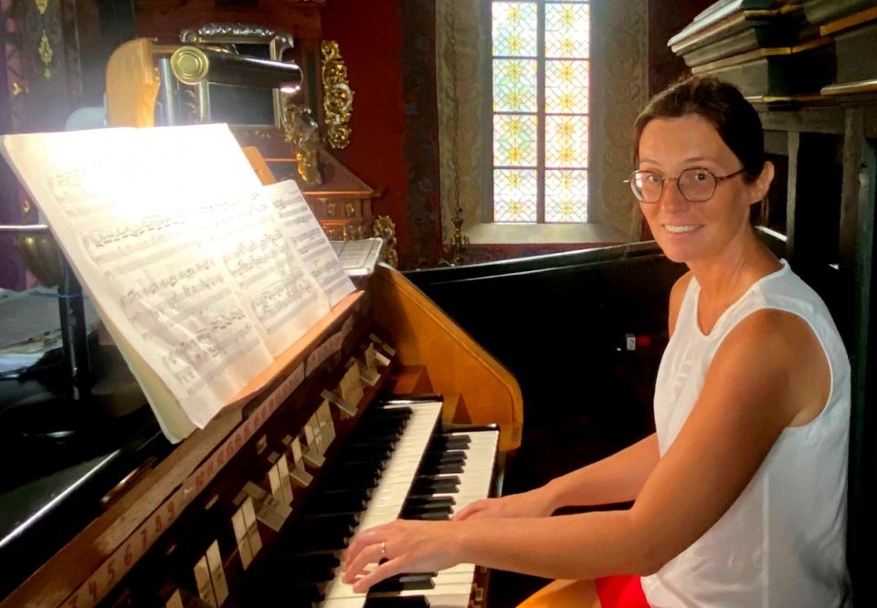 Agnieszka Kosmecka wystąpiła w ramach Letnich Koncertów Organowych w Katedrze Bydgoskiej. fot. Magda Jasińska/arch. PR PiK