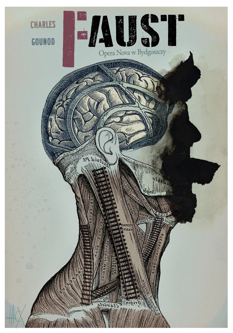 Plakat opery „Faust” w ramach 28. Bydgoskiego Festiwalu Operowego. Grafika: opera.bydgoszcz.pl