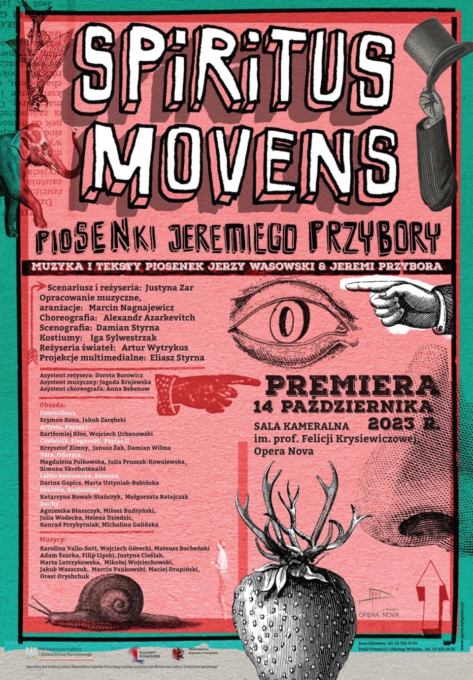 Piosenki Jeremiego Przybory w bydgoskiej Operze Nova. Grafika: opera.bydgoszcz.pl