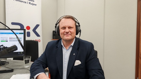 Gościem audycji w toruńskim studiu był Michał Jakubaszek/fot: Zdzisław Nawrat