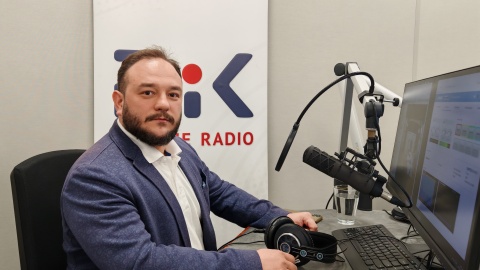 Gościem w toruńskim studiu był Tomasz Mentzen/fot: Zdzisław Nawrat