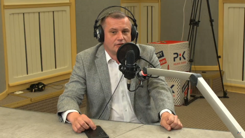 Gościem audycji w bydgoskim studiu był Marcin Sypniewski/fot: zrzut ekranu