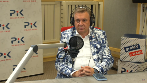 Gościem audycji w bydgoskim studiu był Piotr Król/fot: zrzut ekranu