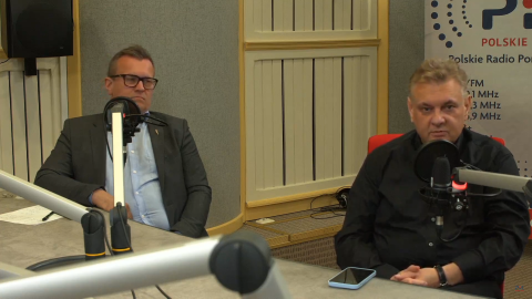 Gośćmi audycji byli: Marcin Wroński i Piotr Król (od lewej)/fot: zrzut ekranu