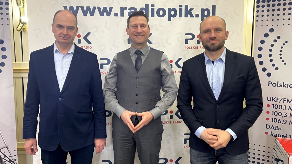 Gośćmi „Radiokonferencji” w bydgoskim studiu byli: Michał Krzemkowski, Marek Jopp i Tomasz Hoppe (od lewej)/fot: Izabela Langner