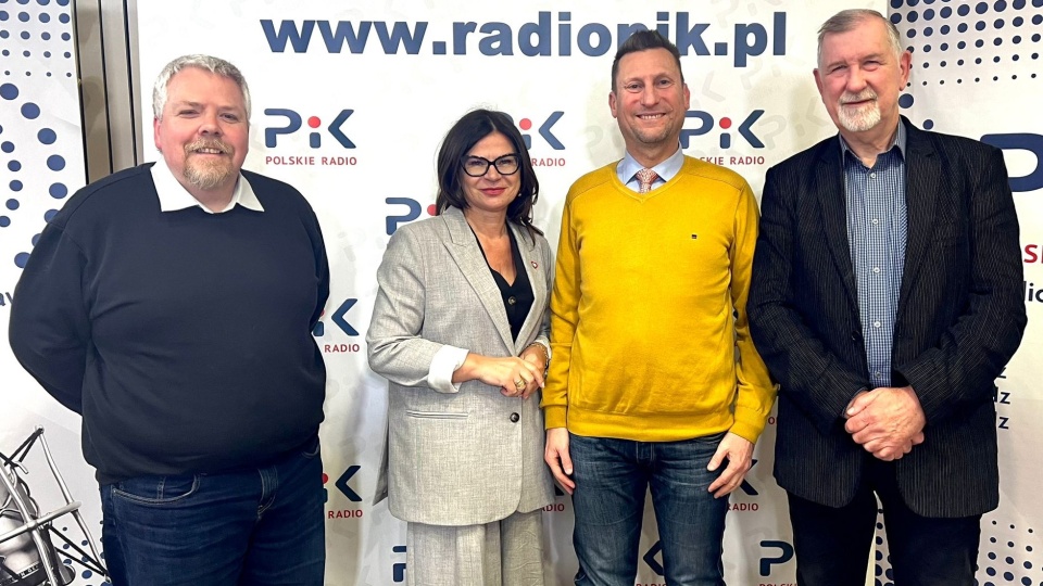 Gośćmi Michała Słobodziana w bydgoskim studiu byli: Iwona Karolewska, Marek Jopp i Marek Gralik (od lewej)/fot: Izabela Langner
