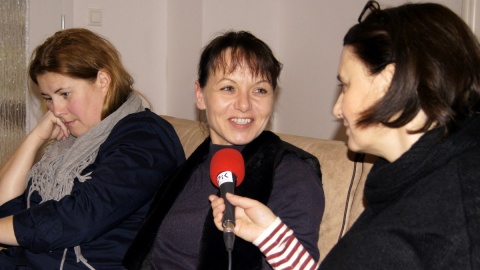 Anna Sobocińska (Środowiskowy Dom Samopomocy w Toruniu), Justyna Stefaniak (Środowiskowy Dom Samopocy "Szymonówka" w Nieszawie) i Elżbieta Rupniewska. Fot. Henryk Żyłkowski