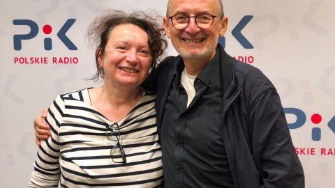 Ewa Dąbska-Wieczorkowska i Paweł Łysak w studiu Polskiego Radia PiK. Fot. Bartosz Nawrocki/PR PiK
