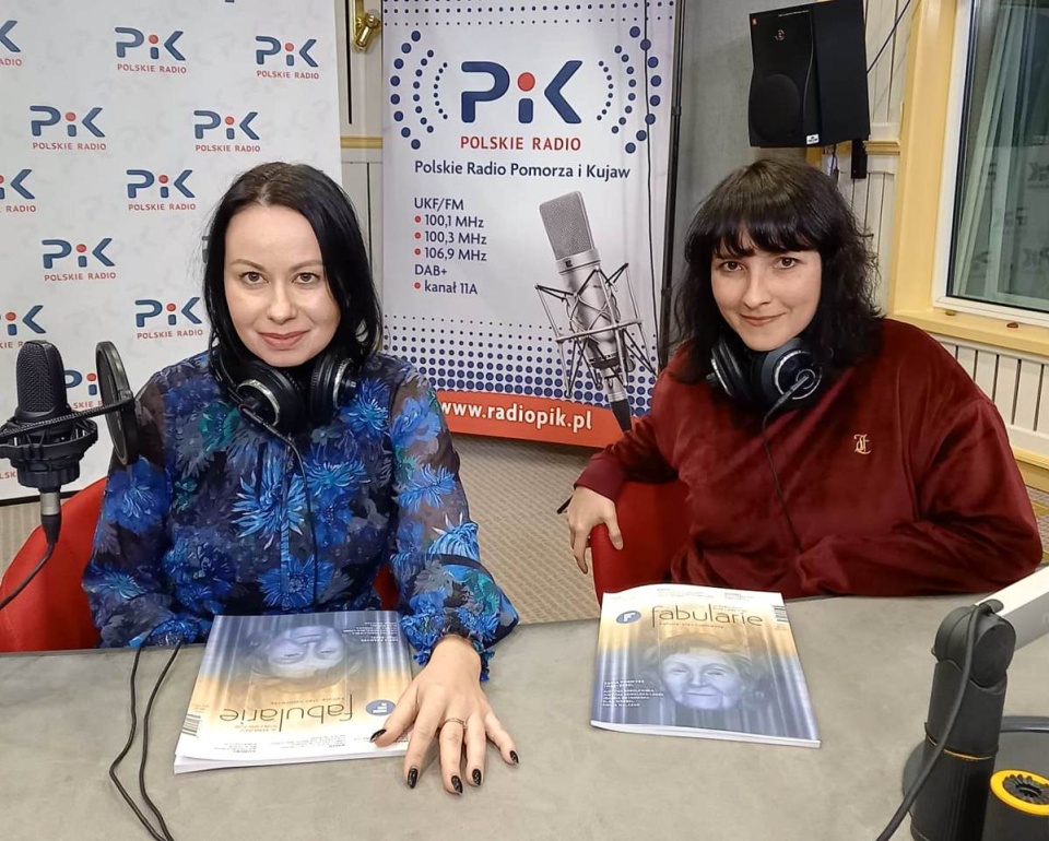 Karolina Sałdecka i Emilia Walczak w Polskim Radiu PiK. Fot. Ewa Dąbska