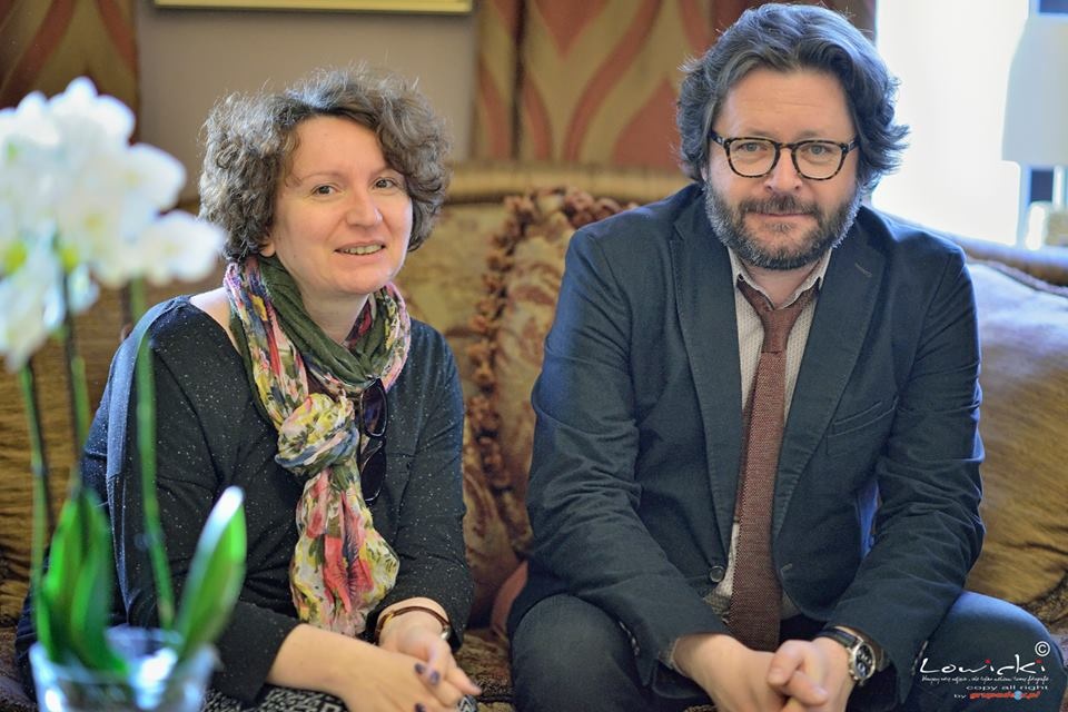 Ewa Dąbska i Grzegorz Turnau - gość w "PiK-owej Kawiarence". Fot. Wojciech Łowicki