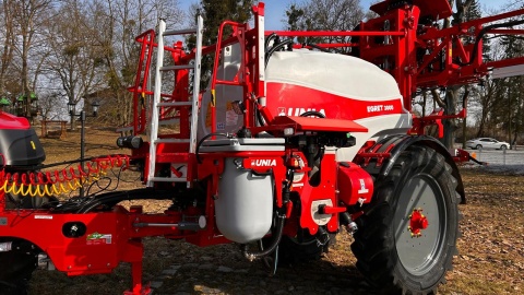 Nowy opryskiwacz Unii Group prezentowany podczas konferencji w Rulewie. Fot. Ireneusz Sanger