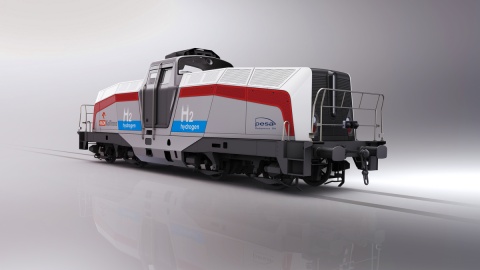 Prezentacja projektów wodorowych PESA podczas Impact 2021. Fot. nadesłane