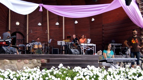 Trwają próby przed festiwalowym wieczorem. Fot. Henryk Żyłkowski