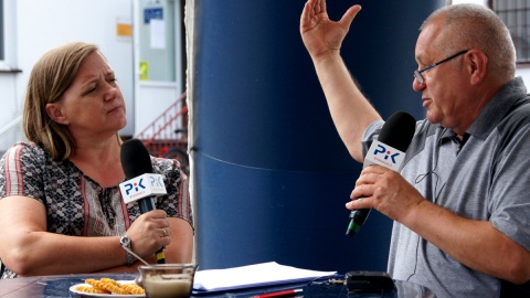 Goście Wojciecha Socińskiego opowiadali o tym, czym dzisiaj żyją mieszkańcy gminy Bukowiec. Fot. Henryk Żyłkowski