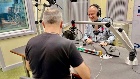 Piotr Wojciechowski i prowadzący Maciej Wilkowski/fot. Izabela Langner