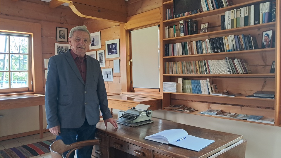 Kazimierz Tischner w Tischnerówce w miejscowości Łopuszna/fot: Ewa Dąbrowska