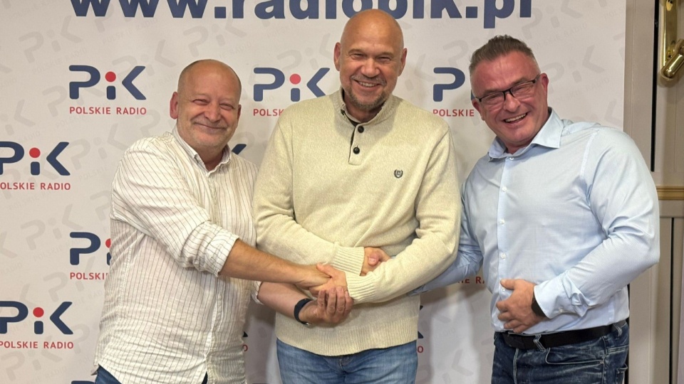 Gośćmi audycji byli: Sławomir Wittkowicz, Roman Rogalski i Sebastian Gawronek (od lewej)/fot.: Magda Jasińska