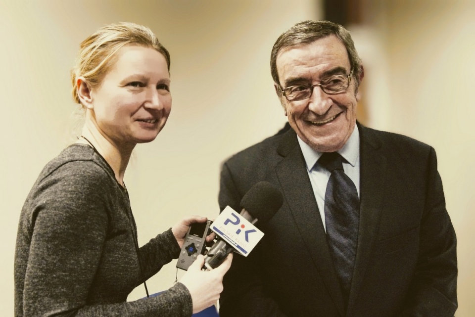 Ewa Dąbrowska i Arturo Mari, Papieski Fotogra, świadek zamachu na życie Jana Pawła II. Fot. Wiesław Kajdasz