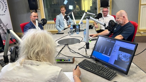 Gośćmi Żanety Walentyn byli: Marcin Bereźnicki, Jan Kaźmierczak, Sebastian Gawronek i Sławomir Wittkowicz/fot: Izabela Langner