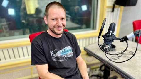 Gościem audycji był Marcin Kołodyński/fot.: Izabela Langner