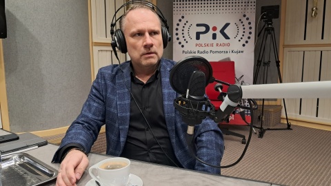 Gościem audycji był Łukasz Krupa/fot.: Tomasz Bielicki