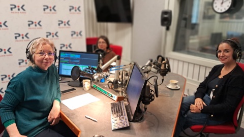 Od lewej: Magdalena Jasińska, Luiza Chmielewska i Milena Paszta/fot. Magdalena Gill