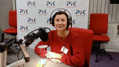 Magdalena Mateja w studiu Polskiego Radia PiK. Fot. Patrycja Malinowska