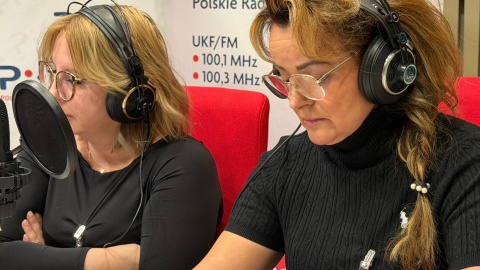 Goście audycji Żanety Walentyn w studiu Polskiego Radia PiK. Fpt. Tomasz Kaźmierski