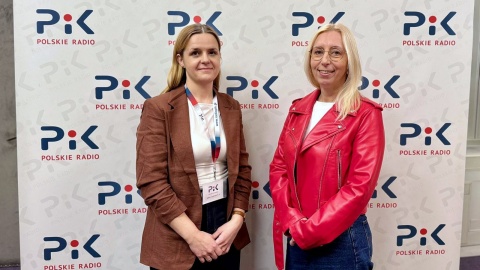 Dr Agata Żaroń (z lewej) oraz Magdalena Włodarczyk w bydgoskim studiu Polskiego Radia PiK. Fot. Izabela Langner