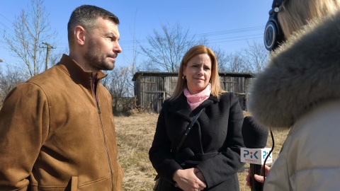 Wiceprzewodniczący Rady Powiatu Mogileńskiego Michał Jakubowski i radna Rady Miejskiej Małgorzata Kopeć/fot. Bartosz Nawrocki