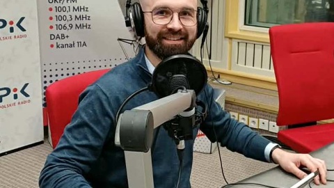 W audycji Moniki Siwak udział wziął Łukasz Warchoł. Fot. Katarzyna Bogucka/PR PiK