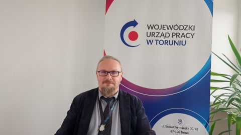 Maciej Smolarek, rzecznik prasowy Wojewódzkiego Urzędu Pracy w Toruniu/fot. Zdzisław Nawrat