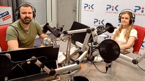 Goście w audycji „Pytać każdy może”: Cezary Graul i dr Agata Żaroń. Fot. Patrycja Malinowska/PR PiK