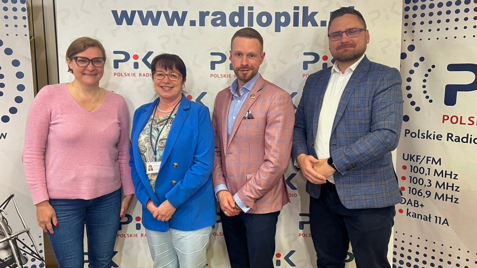 Gośćmi audycji byli: dr Monika Iwaszko, Barbara Nawrocka, Paweł Lonser i Marcin Piątek/fot: Izabela Langner