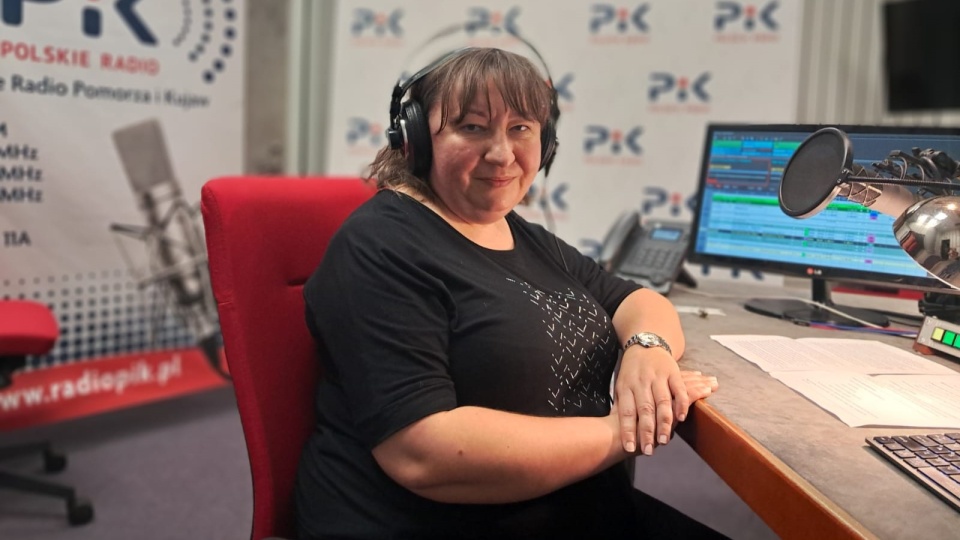 Gościem audycji w bydgoskim studiu była Małgorzata Bergius/fot: Magdalena Gill