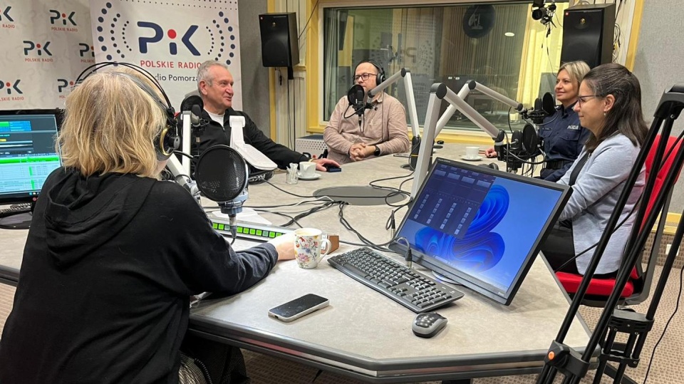 Goście audycji „Pytać każdy może”. Fot. Patryk Głowacki