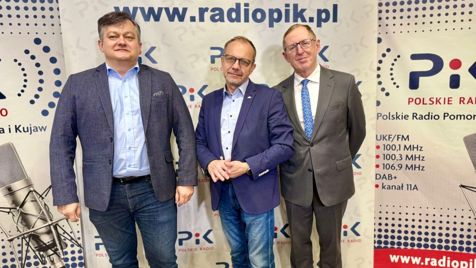 Od lewej: dr Adam Mroziński, Tomasz Bońdos i Romuald Meyer/fot. Izabela Langner/PR PiK