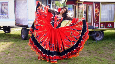 Na Festiwalu Piosenki i Kultury Romów w Ciechocinku. Fot. Henryk Żyłkowski