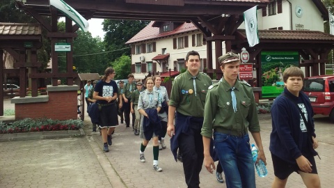 Harcerze w Woziwidzie. Fot. Kamila Zroślak