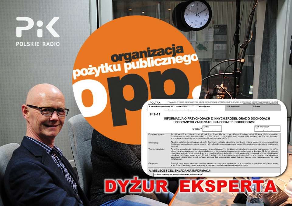 Doradca podatkowy na „Dyżurze eksperta” w Polskim Radiu PiK