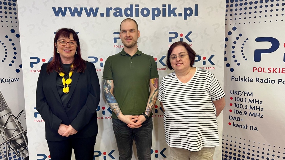 Gośćmi audycji byli: Barbara Nawrocka, Szymon Niedbalski i Magdalena Runge (od lewej)/fot: Izabela Langner
