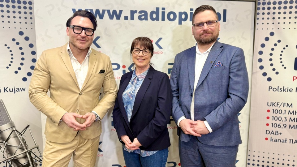 Od lewej: prof. Paweł Rajewski, Barbara Nawrocka i Marcin Piątek/fot. Izabela Langner