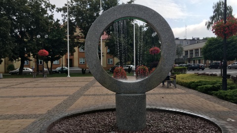 Fontanna na Nowym Rynku w Rypinie. Fot. Krystian Makowski.