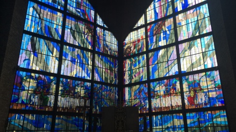 Witraż "Ostatnia Wieczerza". Fot. Krystian Makowski.