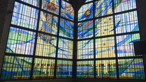 Witraże w kościele Najświętszego Serca Jezusa Chrystusa w Rypinie. Fot. Krystian Makowski.